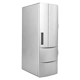 Wisoqu ミニUSBクーラーとウォーマーコンボ、5V USBポータブルミニ飲料ドリンク冷蔵庫、2ソーダ缶/ 1ボトルボリュームの車用小型冷蔵庫、オフィス