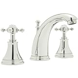 Rohl u.3713 X - 2 Georgian Era Widespreadバスルーム蛇口メタルクロスハンドル付き、 U.3713X-PN-2 1