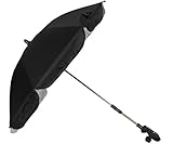 Joyoldelf ベビーカー傘 パラソル 晴雨 角度調節 防水 紫外線防止 自転車 黒