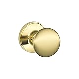 Dexter by Schlage J10STR605 Stratus Hall and Closet Knob, Bright Brass by Schlage Lock Company