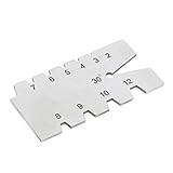 B Blesiya ステンレス鋼　30度ネジ　山角ゲージ　溶接検査定規　高硬度　耐久性　頑丈さ　長寿命　高品質　