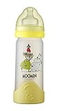【Soul Ⓑ】「UPIS」お出かけ 哺乳びん 本体 250ml 使い捨て 哺乳瓶 消毒不要 衛生パック (本体, ムーミン イエロー)