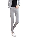 秋冬 マタニティパンツ オーバーバンプレギンス - 快適 ストレッチ プラス ブラシフリース 厚い パンツズボン 女性 BESBOMIG