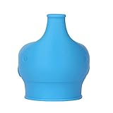 lily's JP home コップカバー　こぼれない　シリコン製　シリコンコップカバー　こぼれないシリコン蓋　子供用　かわいい 子供　安全　創意的　かわいい (ブルー)