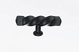 Top Knobs M740 Normandy Collection 0.75 Inch Square Twist T-Handle, Patina Black Finish [並行輸入品]
