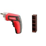 『電動ドライバー 充電式 RD110-R レッド』と『ラック スペースフィット 幅20×奥行29×高さ90cm ウォールナット S-SFR9020』のセット