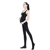 ストッキング 妊婦 パンスト マタニティ 産前用 女性用 レディース 春 秋 調整可能 (B, ブラック)