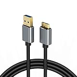 CBUS 6フィート 外付けハードドライブケーブル - USBポータブルディスクドライブケーブル WD、LaCie、SanDisk、My Passport、Seagate Fast、Transcend StoreJetに対応