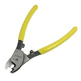 uxcell ケーブル カッター プライヤー イエロー プラスチックハンドル 金属 メタル