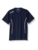 [ヨネックス] 医療・介護用 YONEX×キラク シンプルなデザインの軽量VネックTシャツ CY700 88ネイビー L