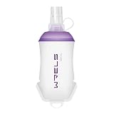 ソフトフラスク ランニング ボトル 500ml/350ml/200ml ハイドレーション ボトル 水筒 折り畳み 給水ボトル マラソン トレイルラン 登山 ジョギング 防塵キャップ付き(紫、200ml*2個)