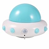UFO空飛ぶ円盤クリエイティブ夜間ライトワイヤレスリモート制御3モードLEDライトUSB充電式forテーブルキッズ赤ちゃん保育園寝室