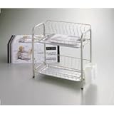 アクティアステンレス製 スリム2段式水切りバスケット /H-6110