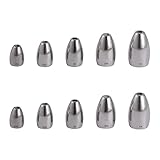 SAVITA (サヴィタ) タングステン釣りウェイトキット 1.8/2.7/3.5/5.3/7g 釣り用ウェイト バレットシンカー 再利用可能 釣りウェイト ドロップショット 詰め合わせキット バス/海水/淡水用 (5サイズ)