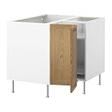 IKEA(イケア) FAKTUM ティダホルム オーク 89862415 コーナーベースキャビネット、ティダホルム オーク