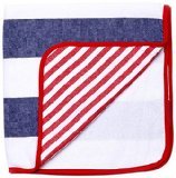 Turkish-T Seashore Baby Hooded Towel - Navy/Red by Turkish-T