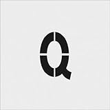 アイマーク:IM ステンシル Q 文字サイズ100×65mm AST-Q10065 型式:AST-Q10065