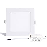 S&G? 3th Generation LED Panel Light, Ultrathin Square LED Flood Light Fixture, 9w 6000k(day White) 6