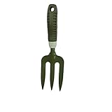 Worth Garden Powder Coating Carbon Steel Hand Fork Tool with Ergonomic Soft PVC Grip [並行輸入品]