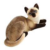 ライフライクシャム猫ぬいぐるみ素材子供部屋の装飾ソフトで洗えるぬいぐるみ子供と大人のため