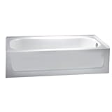 American Standard 0255.102.020 5-feetセーラムRight Hand Drain Recessed浴槽、ホワイト