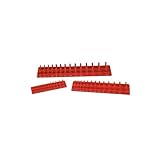 KOBALT 3PC ソケットストレージトレイセット (レッド（インチソケット用）) [並行輸入品]