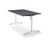 コクヨ   ミーティングテーブル DAYS OFFICE FLIP TOP XY-TFT158SCSAAMCB 幅150×奥行80CM 天板グレ