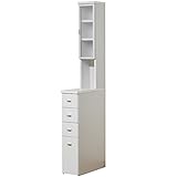 ライフスタイリングショップ キッチンラック すきま収納 幅20cm 台所収納 スリムラック 木製 KS-32M KS-32M