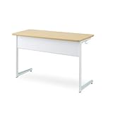 コクヨ Campus Desk 教育施設用家具 キャンパスデスク(W1200) 2人用 ワイヤー棚 スチール幕板 奥行き450タイプ 本体カラー:SAW/天板カラー:PAW