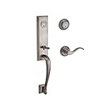 Baldwin DCDELXCURRTRR152 Reserve Double Cylinder Handleset Del Mar x Curve with Traditional Round Ro