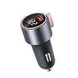 Mcdodo 75W 急速充電器 車載充電器 シガーソケット 充電器 45W PD急速充電(USB-C) 30W急速充電(USB-A) スマートチップ搭載 電圧デジタル表示 12～24V車対応 Type-C 充電器 車 充電器 カーチャージャー MacBook iPad iPhone17/16/15/14/13 Xperia Galaxy Android その他USB機器対応