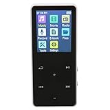 MP3 MP4プレーヤー、ポータブル1.8インチタッチスクリーン音楽プレーヤーMP3プレーヤー、Bluetooth 5.0、128GB拡張メモリMP4プレーヤーオーディオプレーヤー、スポーツランニング用最大30時間再生 (白)