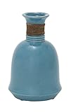 Benzara 60053 Enthralling Ceramic Jute Wrap Vase, 7' W x 10' H [並行輸入品]
