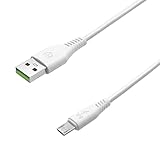 ICONSHOP 端子が長い microUSBケーブル 約1m 【約8mm端子搭載】 (MicroUSB(ホワイト))