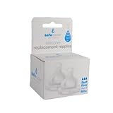 The Safe Starter 2 Pack Nipple Replacement Pack, Flow 3, White by Kid Basix [並行輸入品]