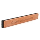 MyMei® 包丁研ぎ器用　高級刃物用砥石 オイルストーン 台付 #1000