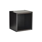 arne ウォールラック 壁掛け棚 石膏ボード 日本製 奥行24cm 耐荷重10kg 可動棚 シェルフ 本棚 Wall Box S-30 ブラウン