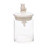 Koehler Home Decorative Woodland Shelf Mantel Tabletop Glass Owl Jar [並行輸入品]