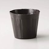 【東海化成】TOポリポット丸型 100P(15cm) 色：黒/100個入 【M】