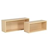 arne 壁掛け棚 ウォールラック 大小同色2個セット WallBoxSeven Btype ナチュラル