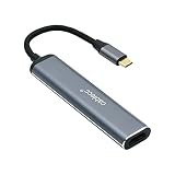 Cablec USB-C Type C to HDMI 4 K Dual USB 3.0 HUB Converter HDTV Multiport Adapter 60 hz with Female 100 W PD電源ポート