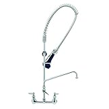 T&S Brass B-0133-A12-08 Easyinstall Pre-Rinse Spring Action Wall Mount Base with 8-Inch Centers and 