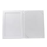 Blesiya 結婚式　ホワイト　弓　ラインストーン　装飾　写真　結婚証明書ホルダー　カバー