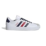 アディダス(adidas) スニーカー VLコート3.0 ホワイト ネイビー IF4465 カジュアル スポーツシューズ クッション性 タウン 町履 登校 通学 (ホワイト×ネイビー/26.0/Men's)