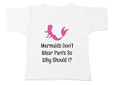 Starlight Baby Mermaids着用しないパンツSo Teeする理由、100 %コットンシャツ カラー: ホワイト