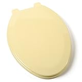 Comfort Seats C014WD50 Deluxe Molded Wood Toilet Seat, Elongated, Citron Yellow [並行輸入品]