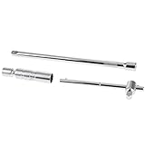 P Prettyia 3/8 インチ　ドライブ　磁気スパークプラグソケット　延長バー付き　高品質　耐久性　使いやすい