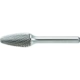 TRUSCO(トラスコ) 超硬バー 砲弾型 Φ12.7X刃長25X軸6 ダブルカット TB3C127