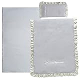 Sweet Mommy ベビー布団 赤ちゃん お布団セット 6点 ベビーベッド 丸洗い ふとん おひるね布団 コットン100％カバー 掛け布団 敷き布団 枕 出産準備 グレー