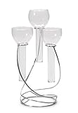 Darice 1098-06 Triple Float Taper Candle Glass Holder 15 3/4-Inch Silver【クリスマス】【ツリー】 [並行輸入品]